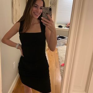 Black bodycon dress